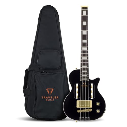 Gloss Black Electric Guitar with Headphone Amp G581