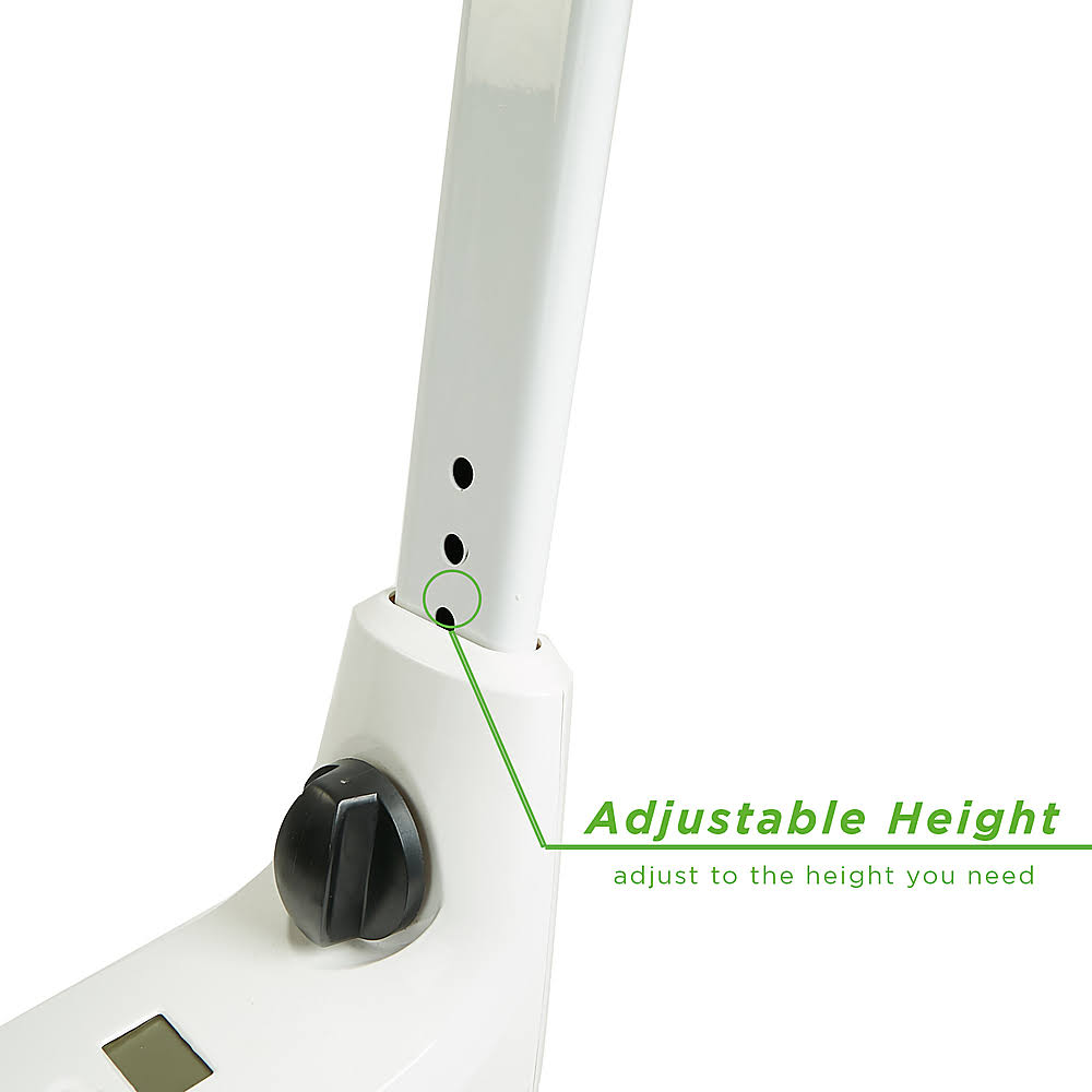 White Exercise Bike Workstation with 8 Resistance Levels S332973