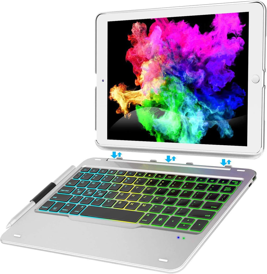 Black Slim Wireless Keyboard Case with Folio Hard Back Cover Q660032