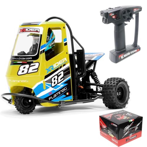 2 in 1 High Speed RC Car Electric Tricycle Motorcycle RTR Drift Yellow K8917