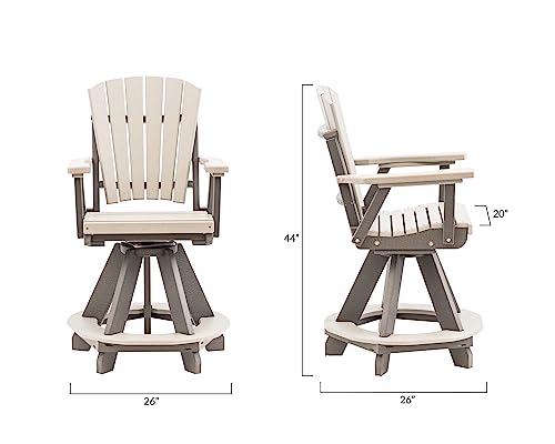 4 Person Poly Adirondack Counter Height Table Set P13234