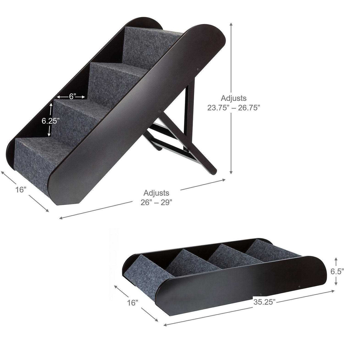 Adjustable 4-Step Pet Stairs P564262