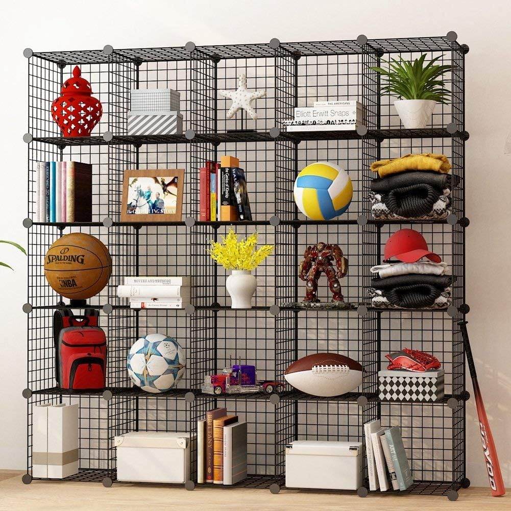 14x14 Wire Cube Storage 30-Cube Modular Shelving Unit N290543