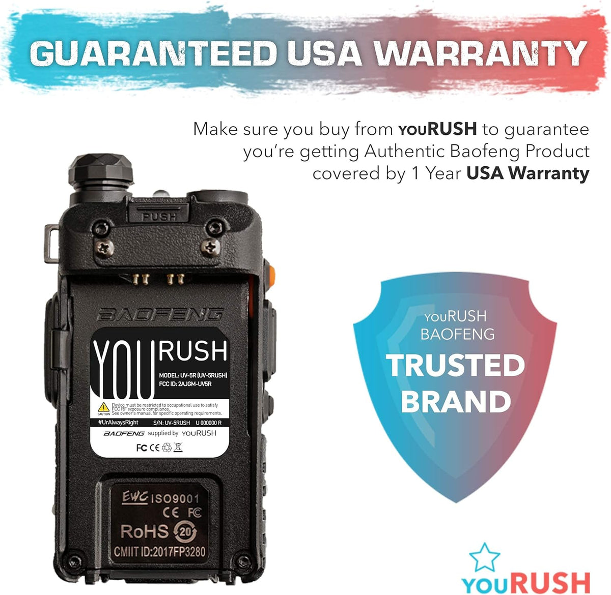 8W Two Way Radio with 3800mAh and 2800mAh Batteries W94601