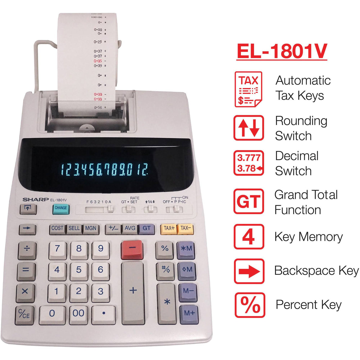 12 Digit Printing Calculator M494670