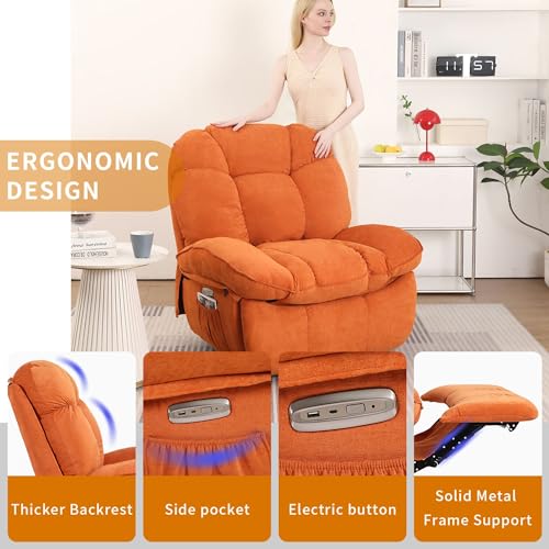 Green Power Recliner Chair with Heated and USB Z58023
