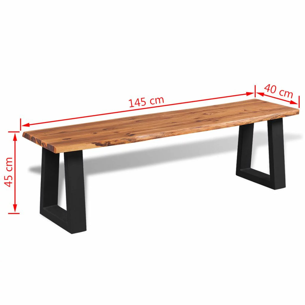 Solid Acacia Wood Bench C7316