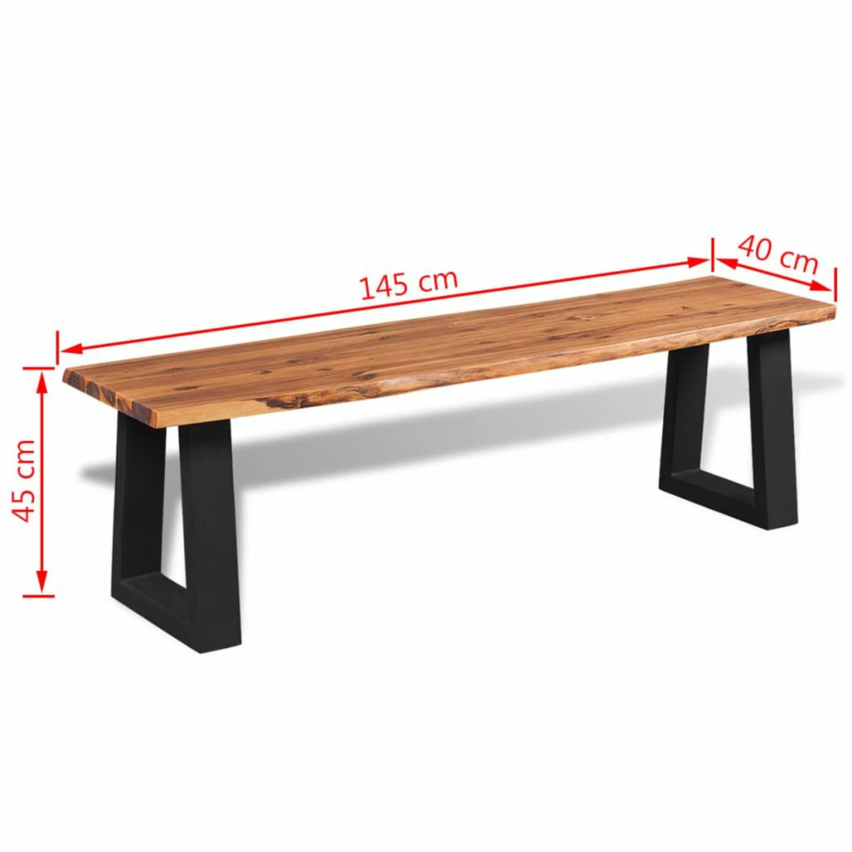 Solid Acacia Wood Bench C7316