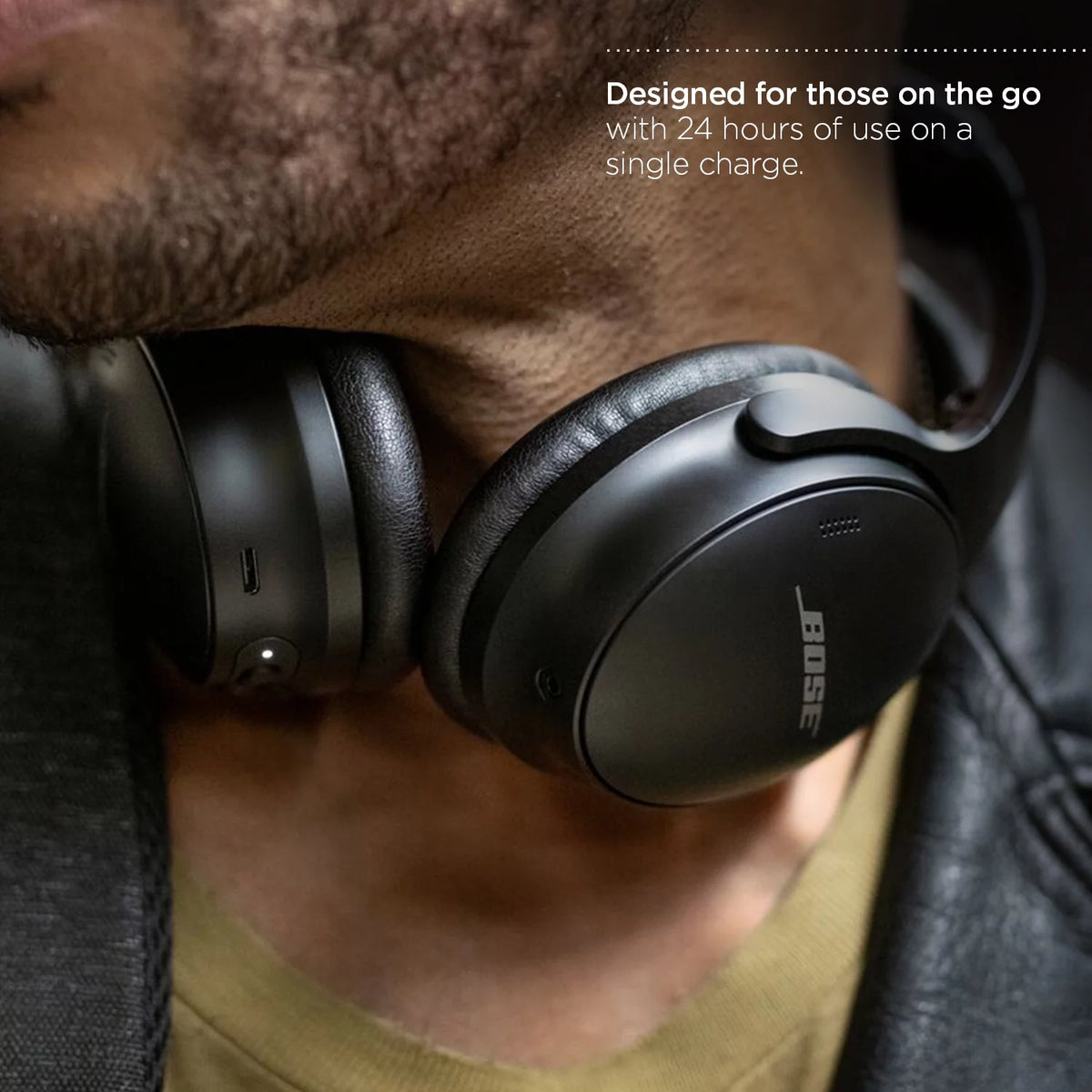 Black Noise Cancelling Over-Ear Wireless Headphones V3740