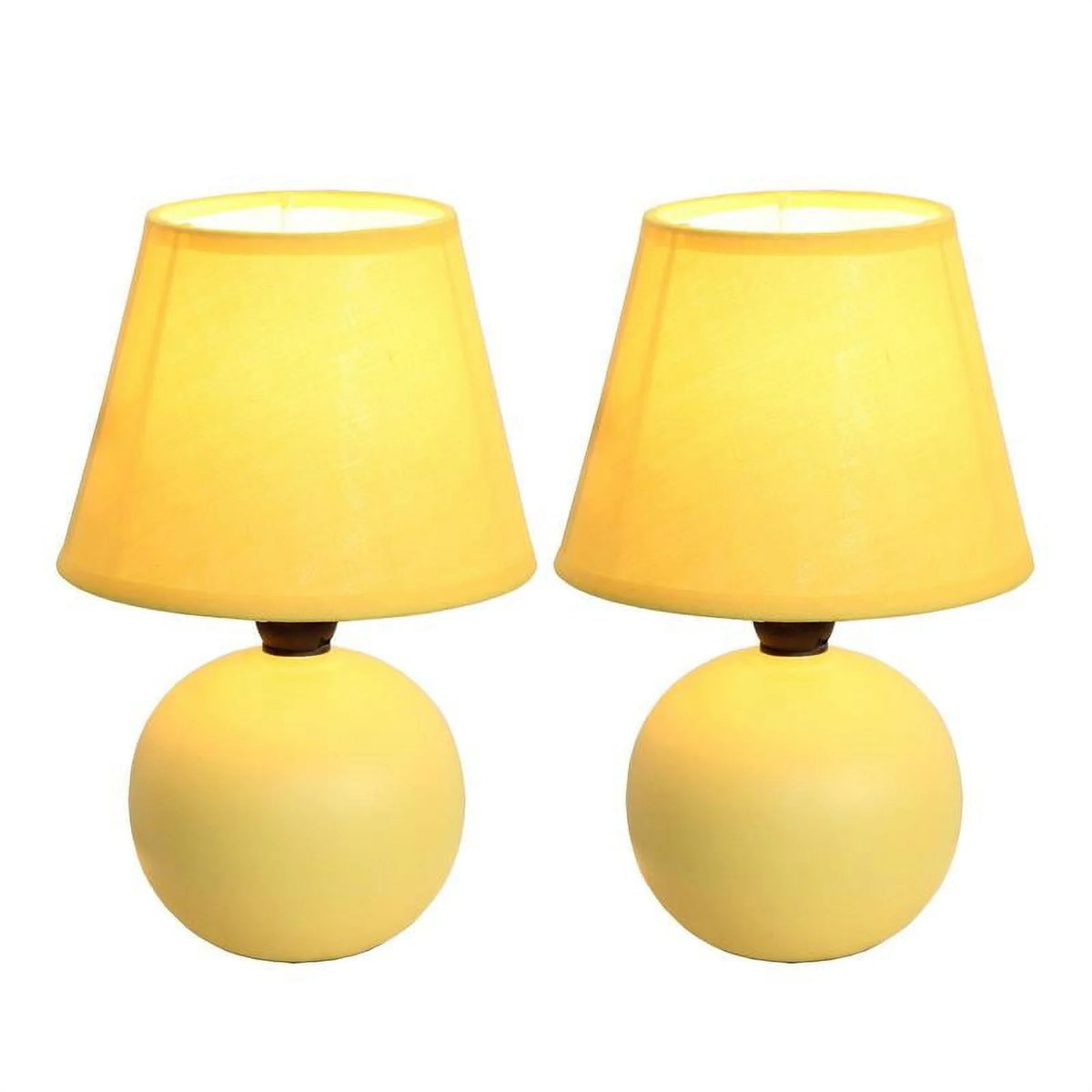 Mini Ceramic Globe Table Lamp 2 Pack P316210