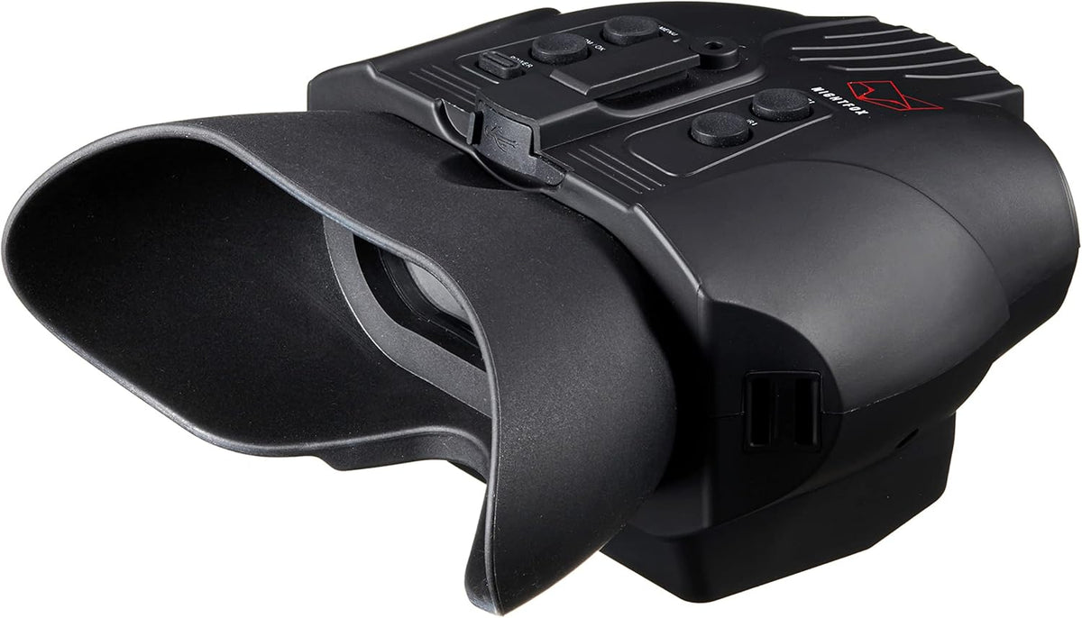 Red HD Digital Night Vision Goggles with 1x Magnification, 940nm Infrared, 1080p Video, USB Rechargeable U6752