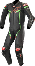Black/Camo/Red Leather Motorcycle Riding Suit E61294