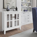 Solid Wood 30 inch Wide Low Storage Cabinet Y3966