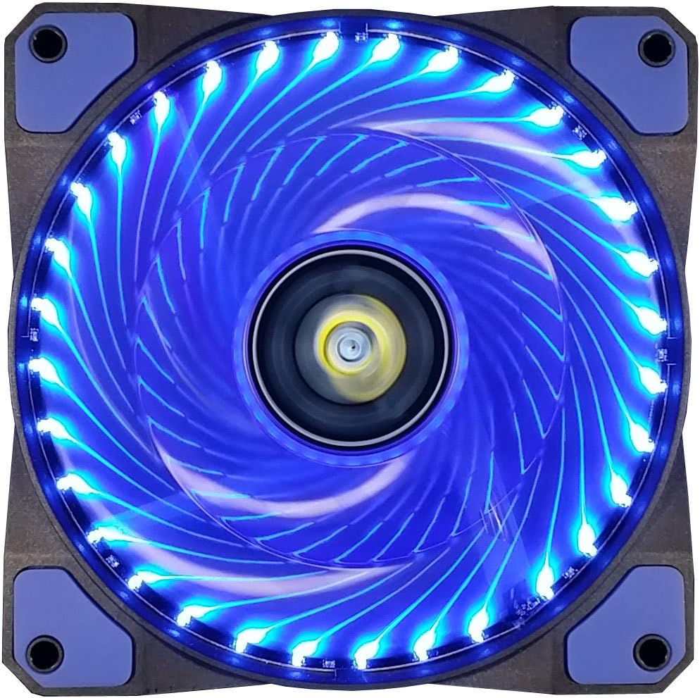 Blue 3 Pcs 120mm LED Case Fan I8172