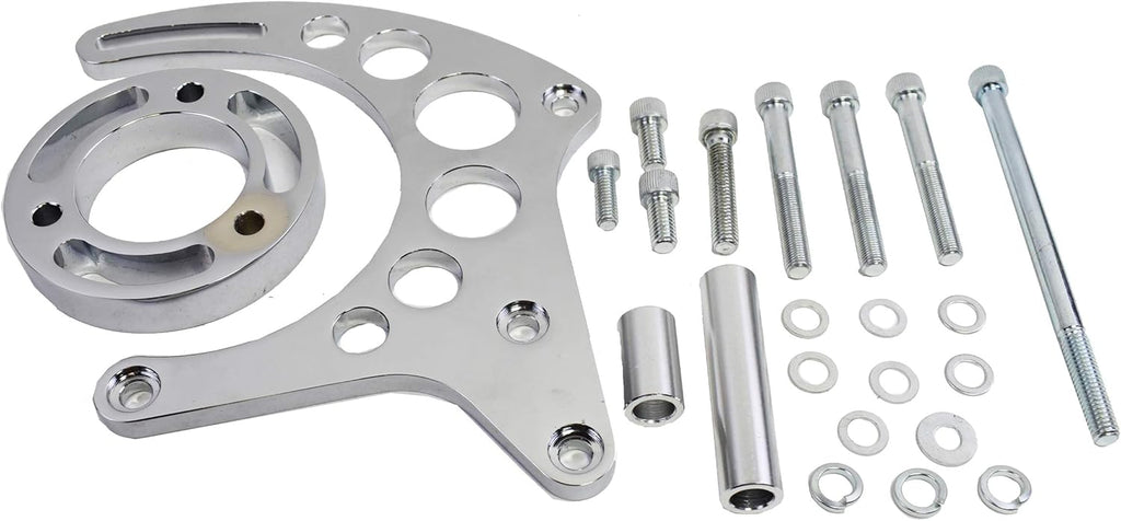 Chrome Water Pump Alternator Bracket Pack of 2 V299111