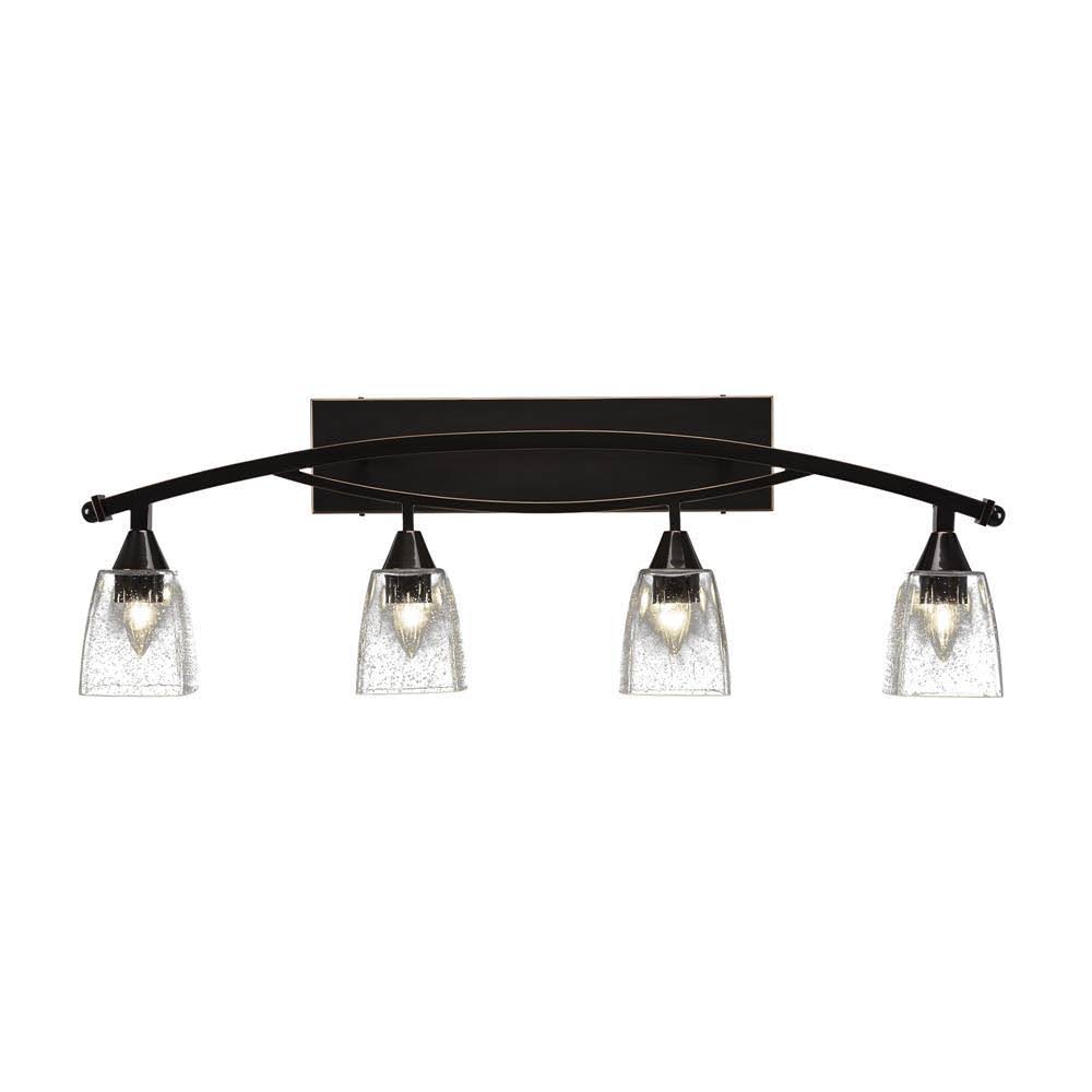 Four Light Bath Bar Black Copper K4195
