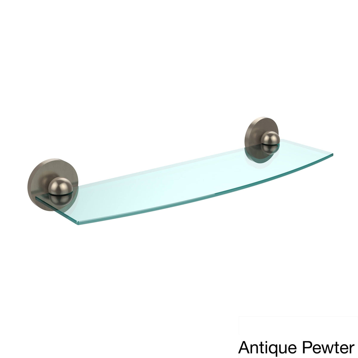 18 inch Glass Shelf Satin Chrome R200989