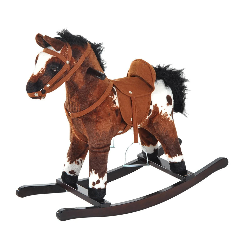 Plush Kids Ride On Rocking Horse Toy E348994