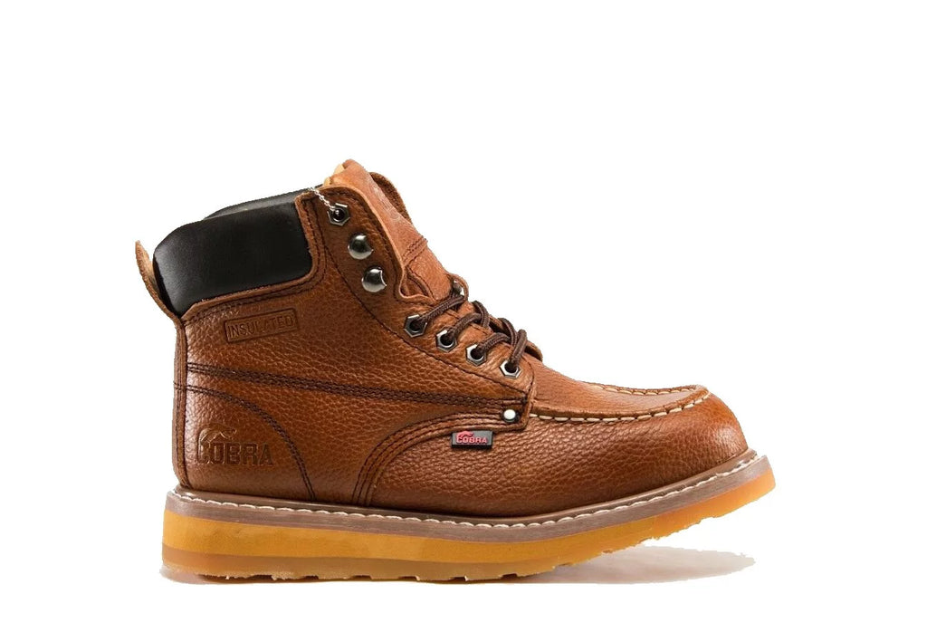 Dark Brown Genuine Leather Work Boots R183023