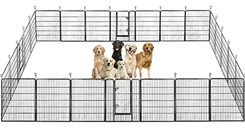 40 inch 16 Panels Metal Dog Playpen K554203
