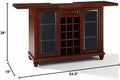 Vintage Mahogany Sliding Top Home Bar Cabinet L52763