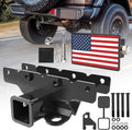 2" Trailer Hitch Receiver and Hitch Cover Kit with Hardware Pack of 2 F672
