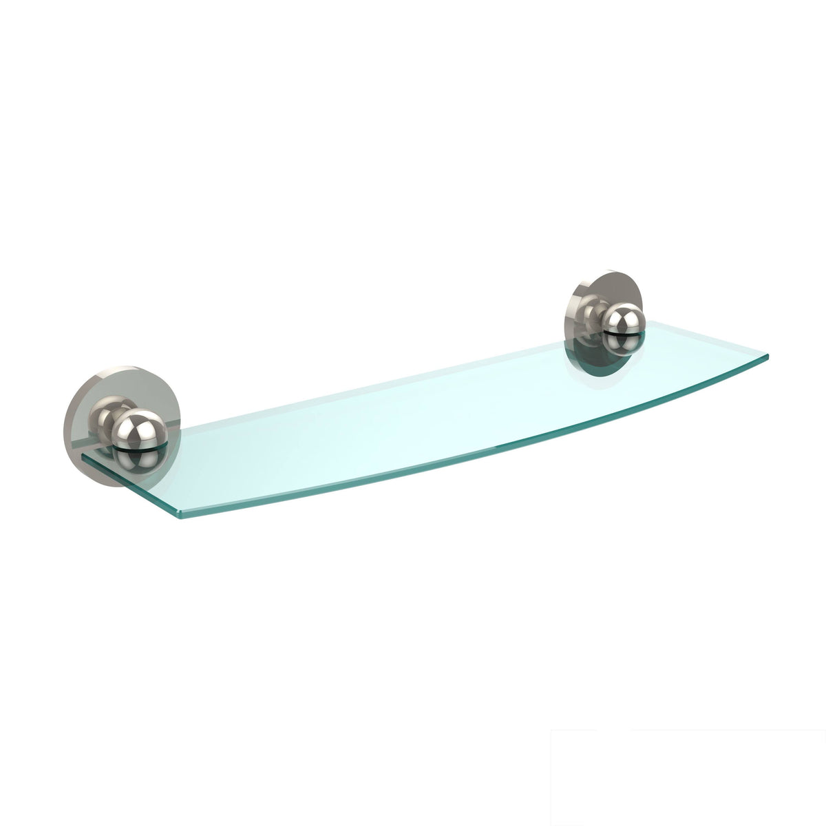 18 inch Glass Shelf Satin Chrome R200989