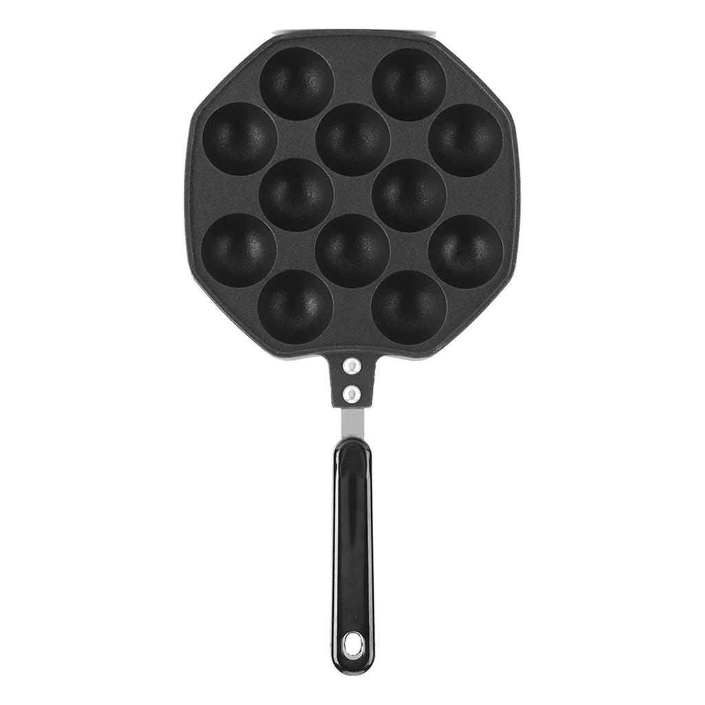 Black Non Stick Aluminum Aebleskiver Pan W711