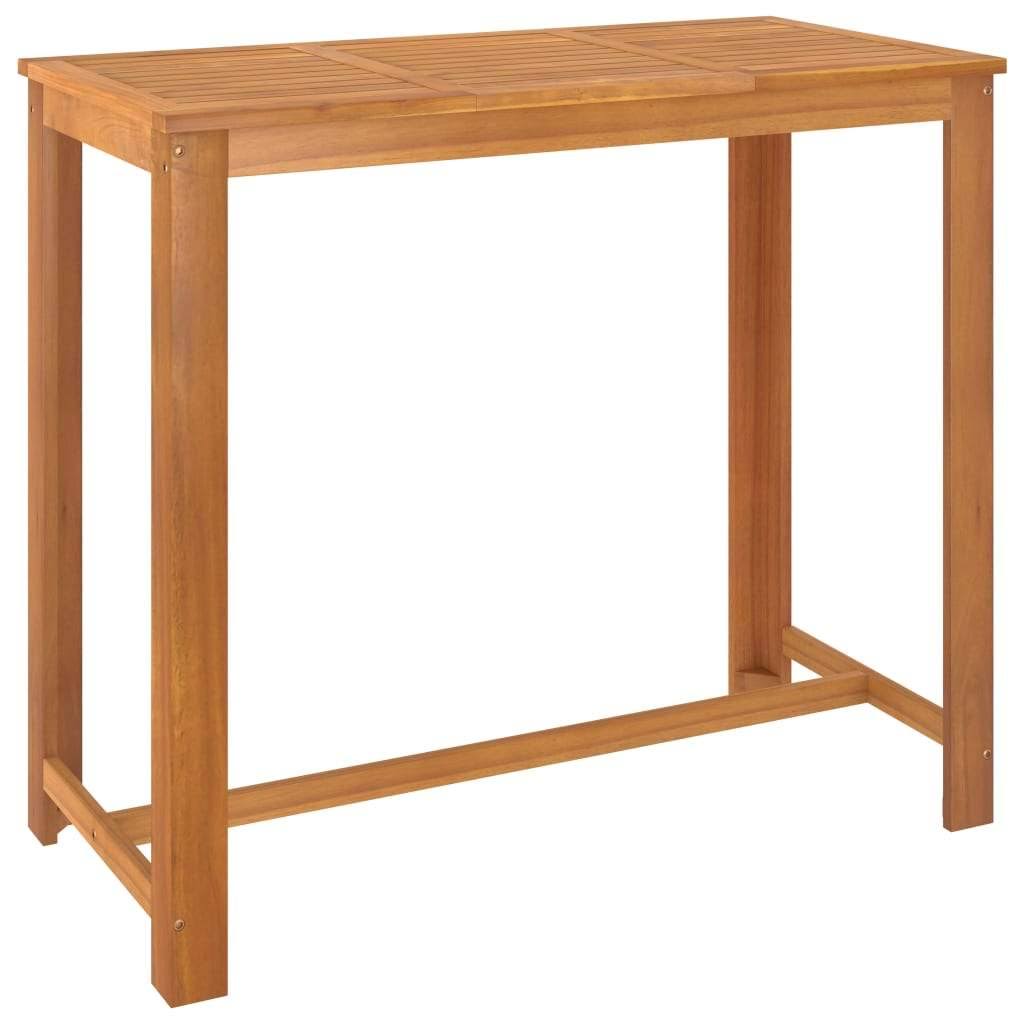 5 Piece Bar Set Solid Acacia Wood O15390