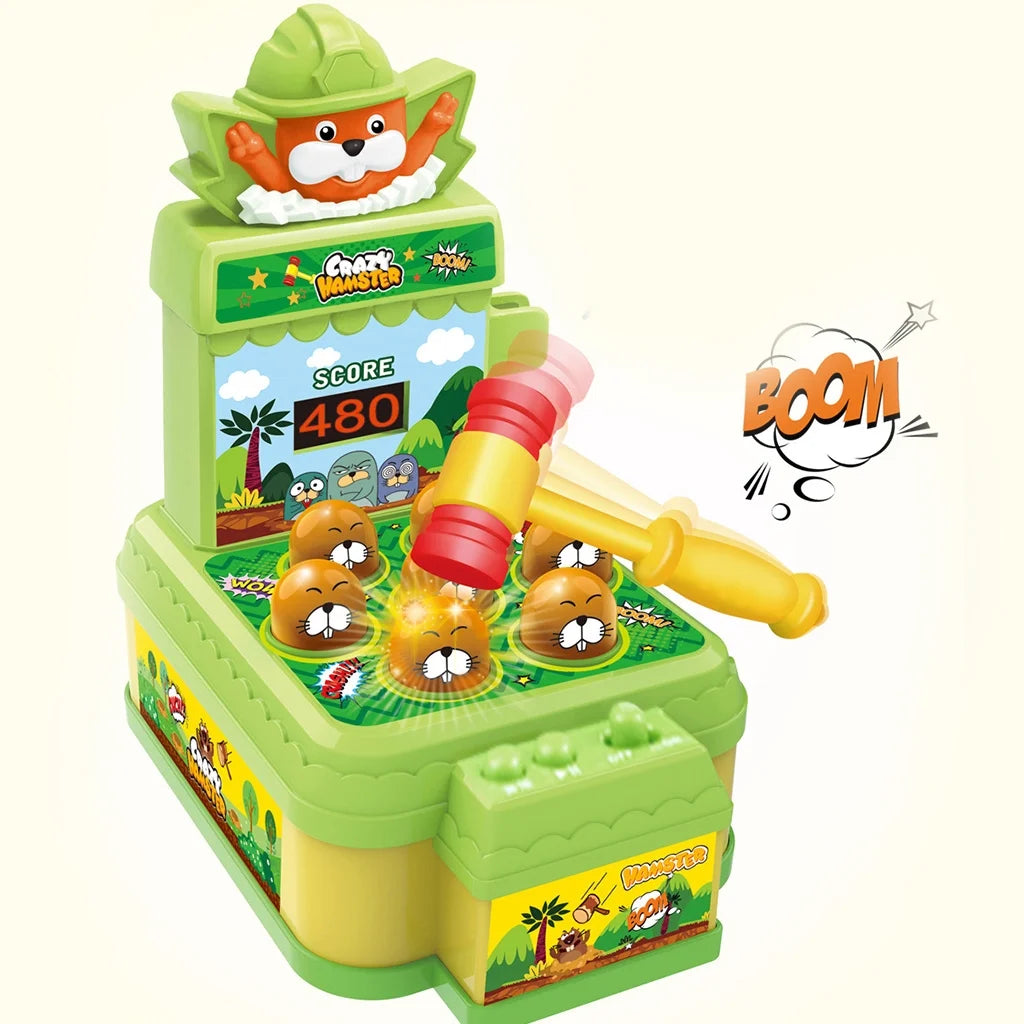 Electronic Arcade Whack A Mole Game Toy with Hammer C8927