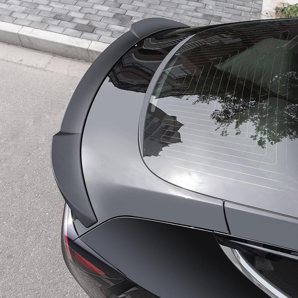 Matte Carbon Fiber Pattern Rear Spoiler U6170