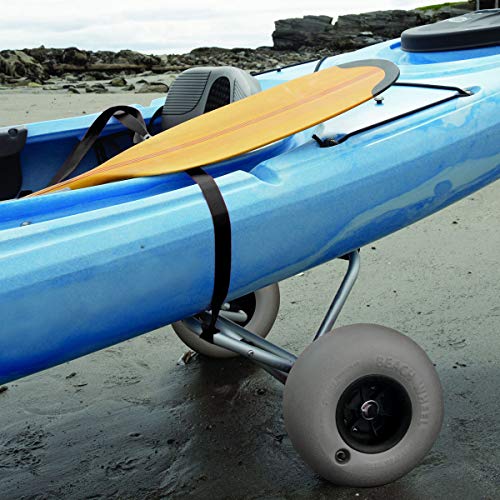 Kayak Canoe Jon Boat Carrier with 10 Inch Balloon Beach Wheels and Strap T252262
