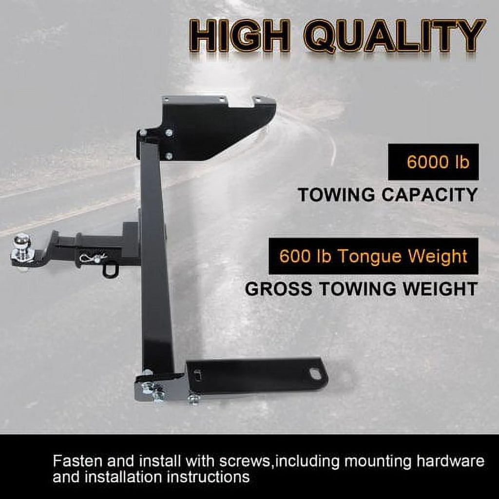 2" Class 3 Trailer Tow Hitch Receiver Steel Powder Coated S49821