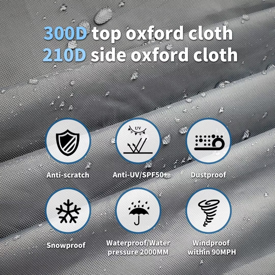 5-Layer Non-Woven Waterproof 600D Oxford Trailer Cover Y2981