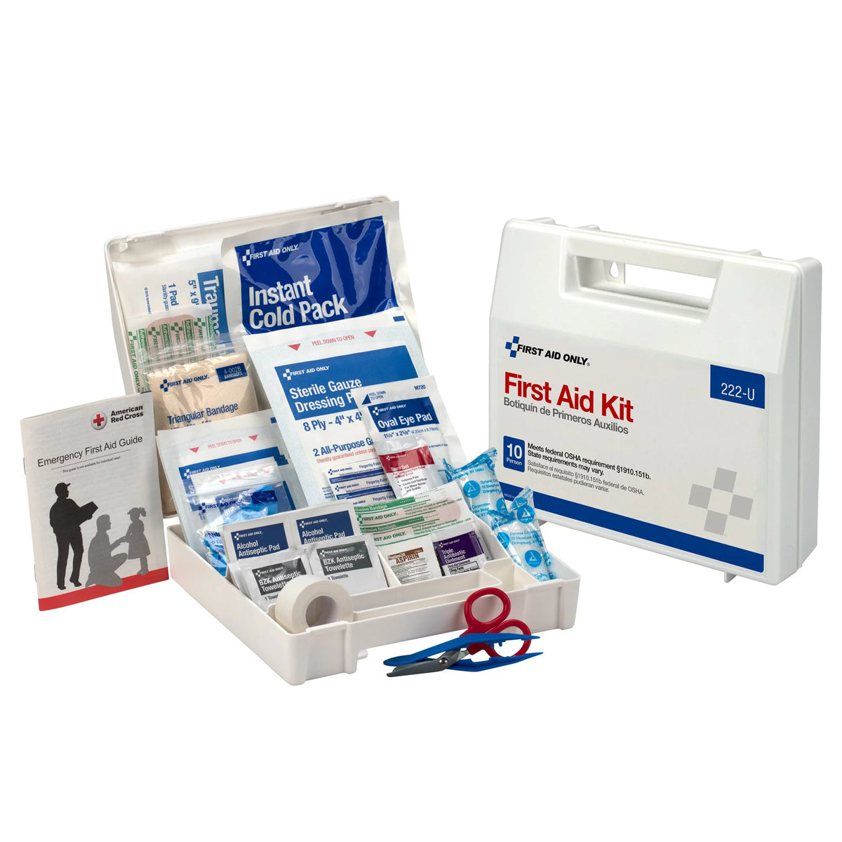 62 Piece 10 Person OSHA First Aid Kit L5113