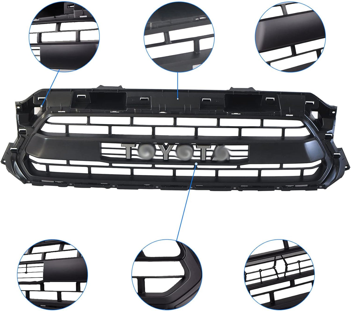 Black LED Front Grille for Tacoma 2012 2013 2014 2015 Q812043