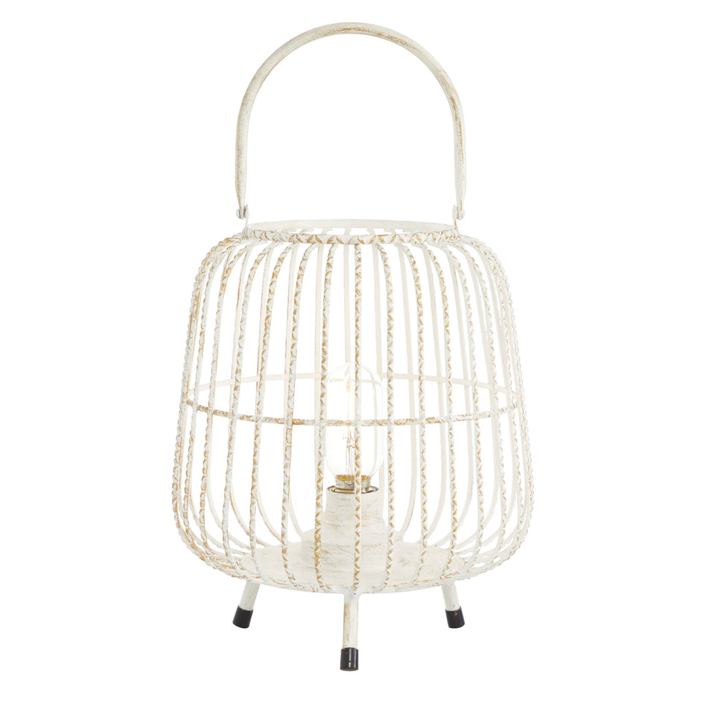 White Decorative Metal Lantern S6095
