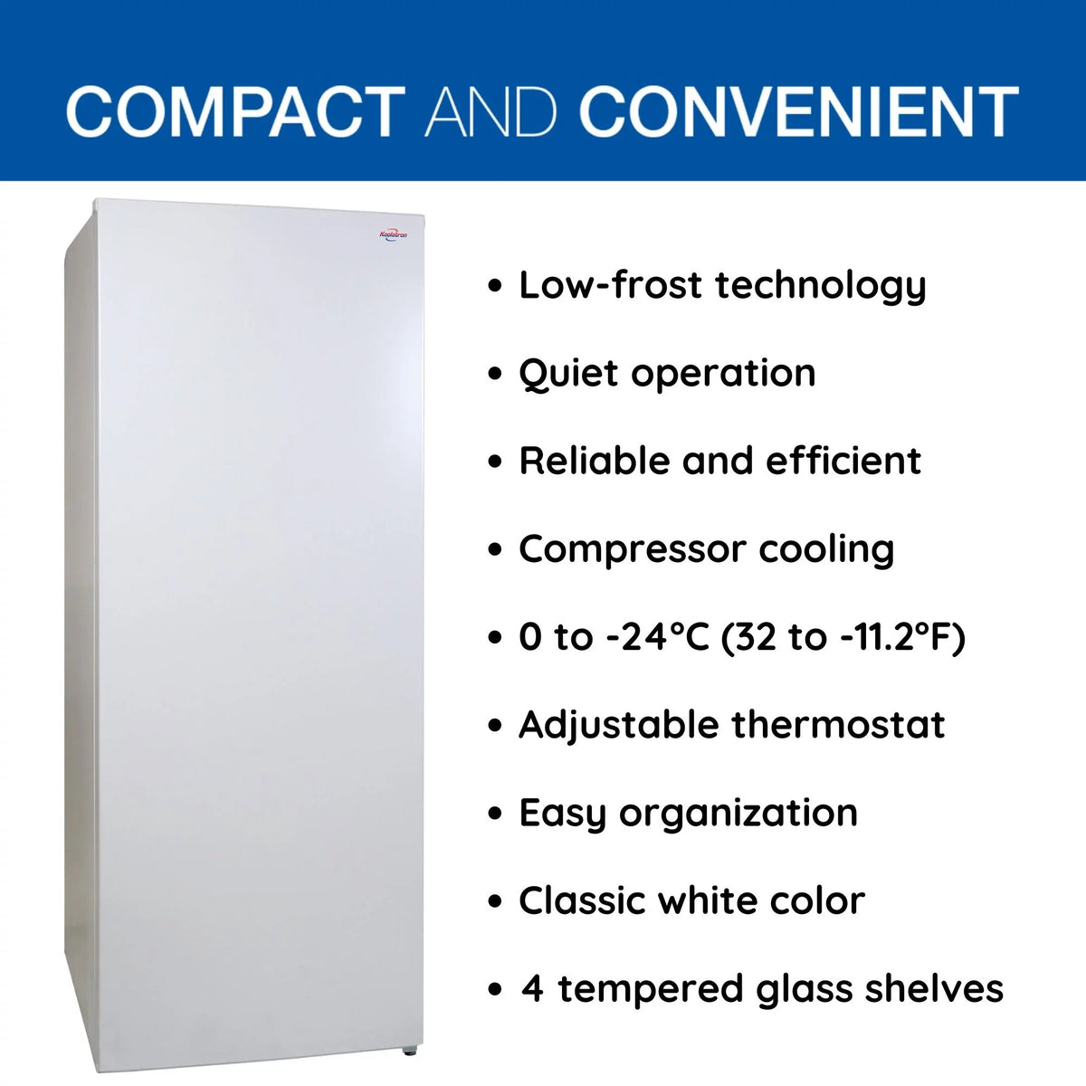 White 7.0 cu ft Upright Freezer L34514