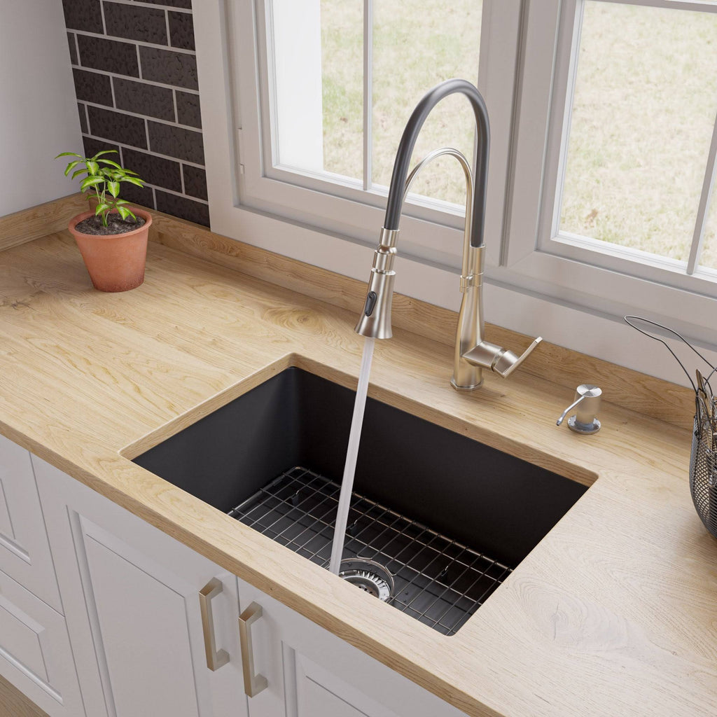 Black Matte Fireclay Kitchen Sink K819164