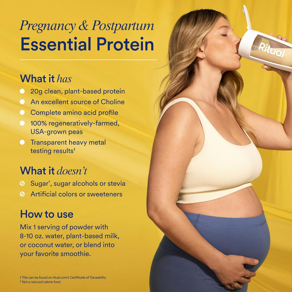 Postnatal Multivitamin and Protein Duo with Organic Vanilla Protein Powder 20g F385