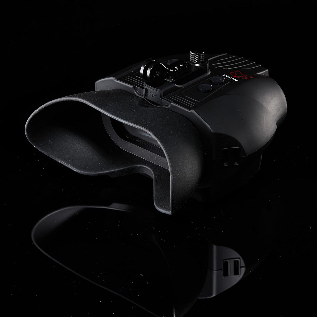 Red HD Digital Night Vision Goggles with 1x Magnification, 940nm Infrared, 1080p Video, USB Rechargeable U6752
