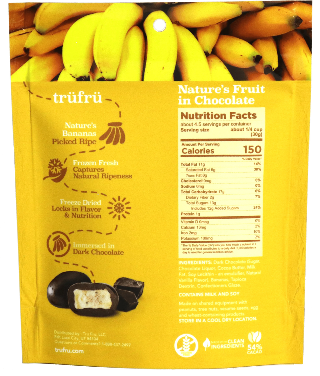 6-4.5 ounce Dark Chocolate Real Banana G33279