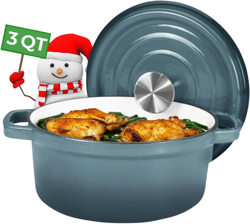 3 Qt Enameled Cast Iron Cookware Set J3133