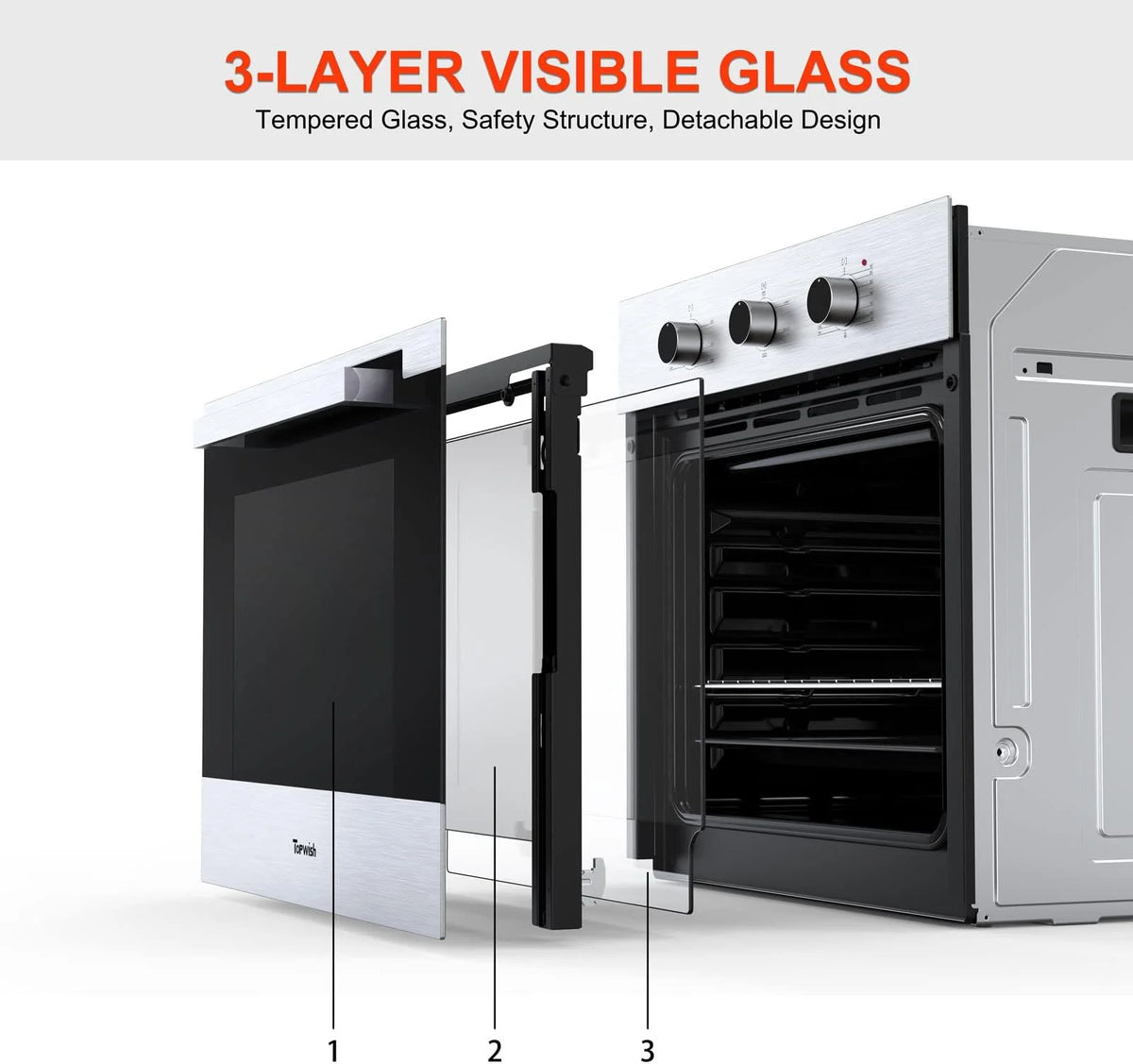 2.3 Cu.ft. 24" Single Electric Wall Oven with Stainless Steel Finish Z1798