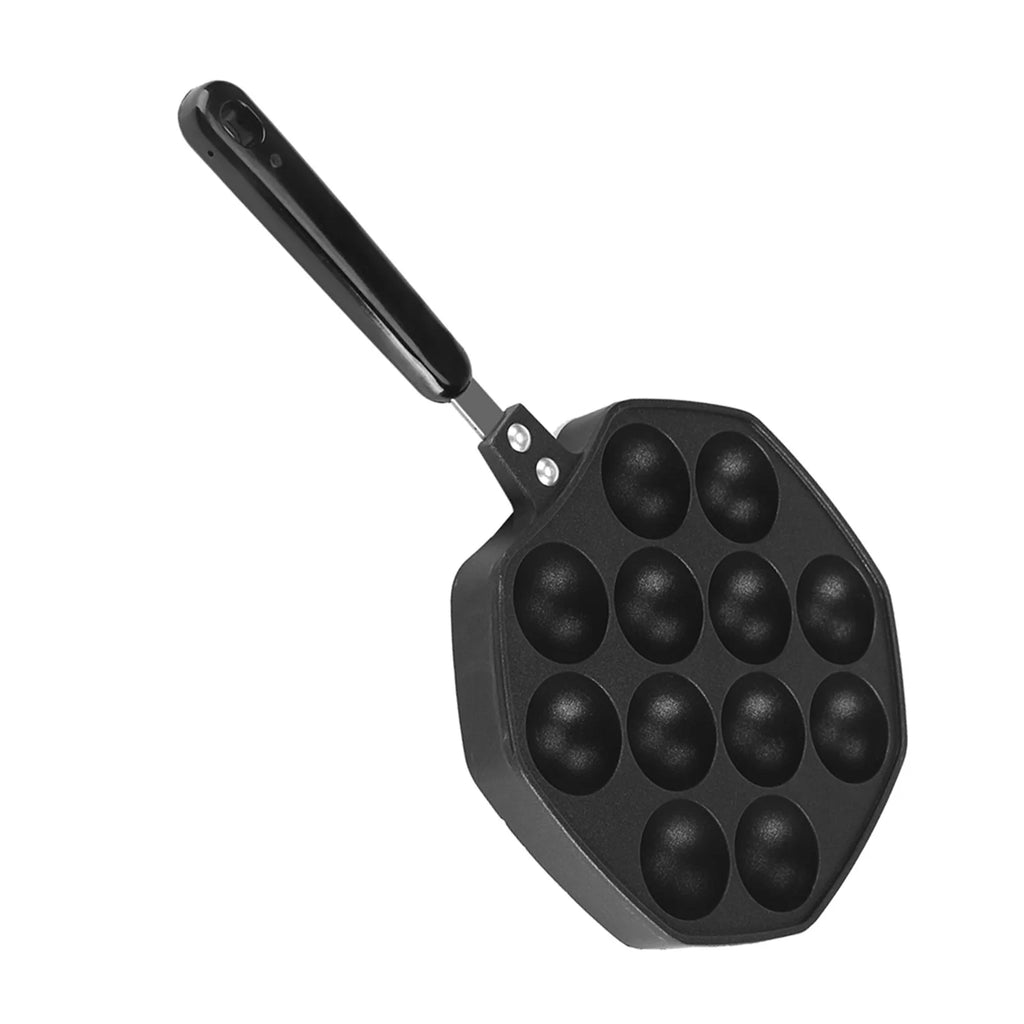 Black Non Stick Aluminum Aebleskiver Pan W711