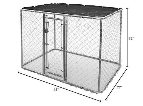 Portable Kennel with Sunscreen, 6L x 4W x 4H Feet T8436