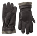 Goatskin And Cashmere Gloves Dark Brown Medium V71207