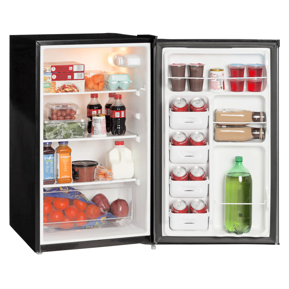 4.4 Cu ft Black Stainless Steel Look Mini Fridge U137