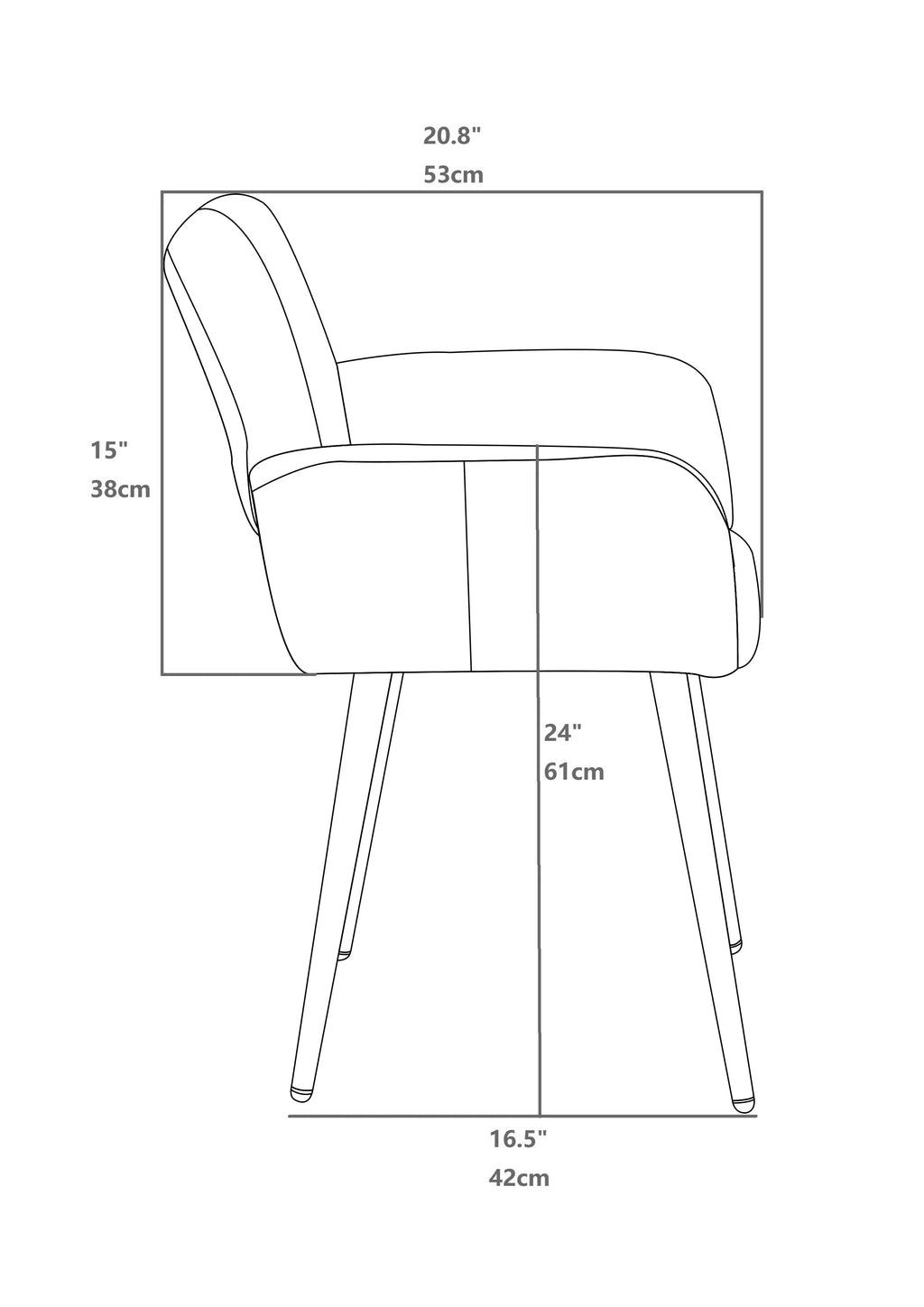 Velvet Desk Chair No Wheels O991