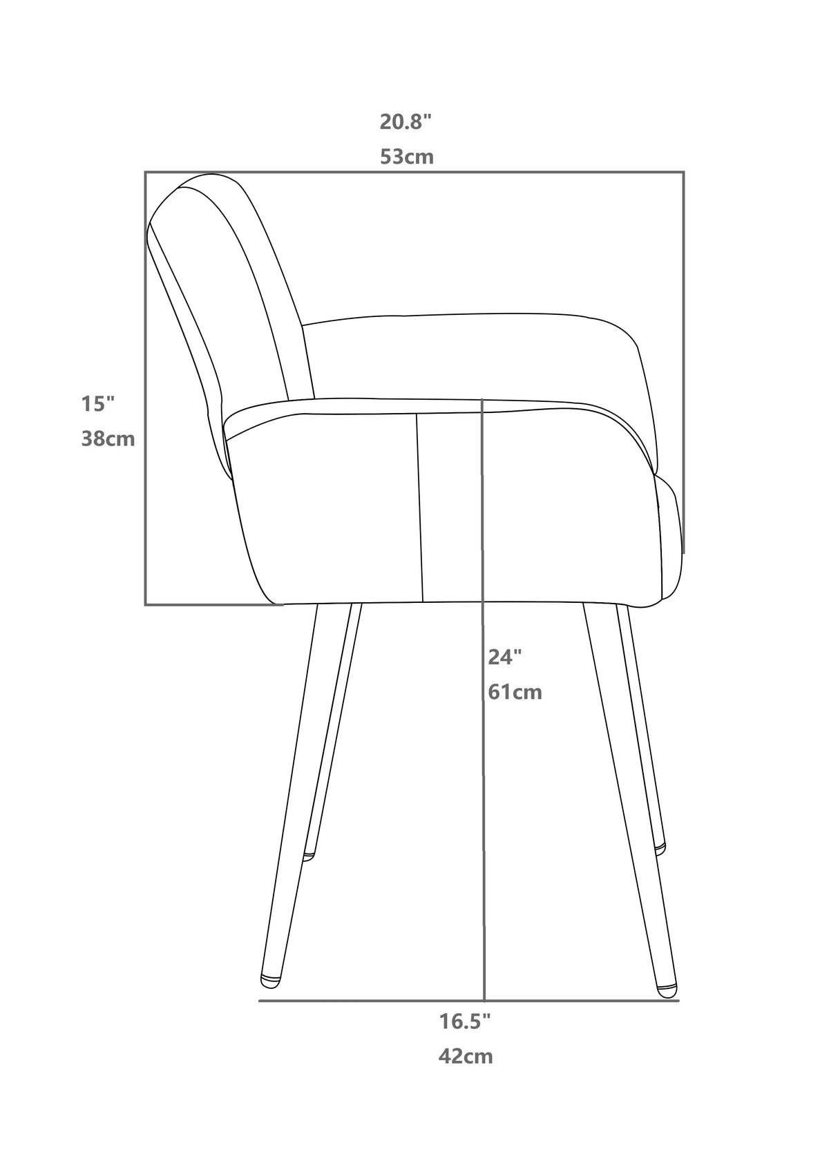 Velvet Desk Chair No Wheels O991